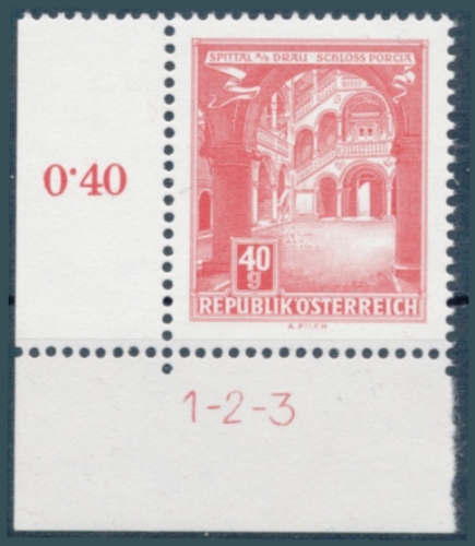 Briefmarke mit Symbolzahl(en)